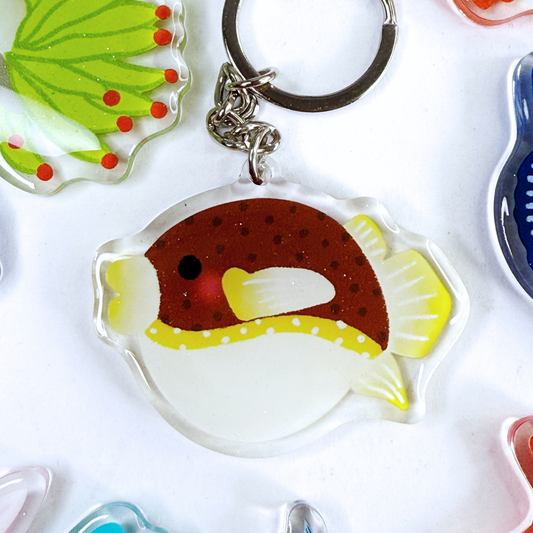 Blowfish Acrylic Keychain