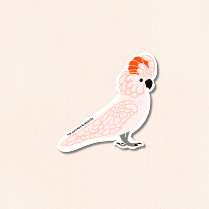 Cockatoo Vinyl Sticker, 7 Colours