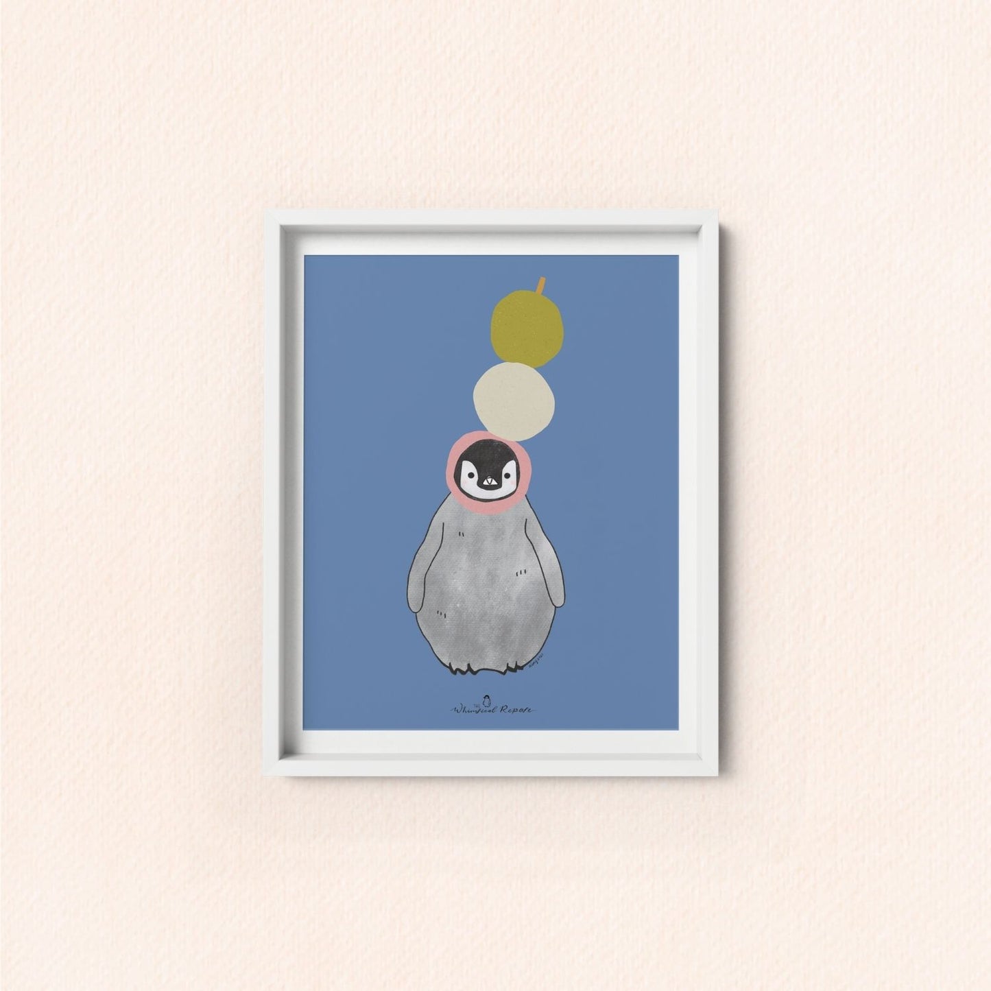 Pudding the Penguin Dango Art Print