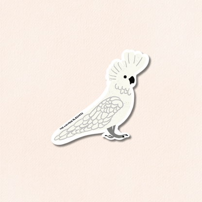 Cockatoo Vinyl Sticker, 7 Colours