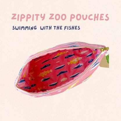 Swimming with the Fishes Zipper Pouch