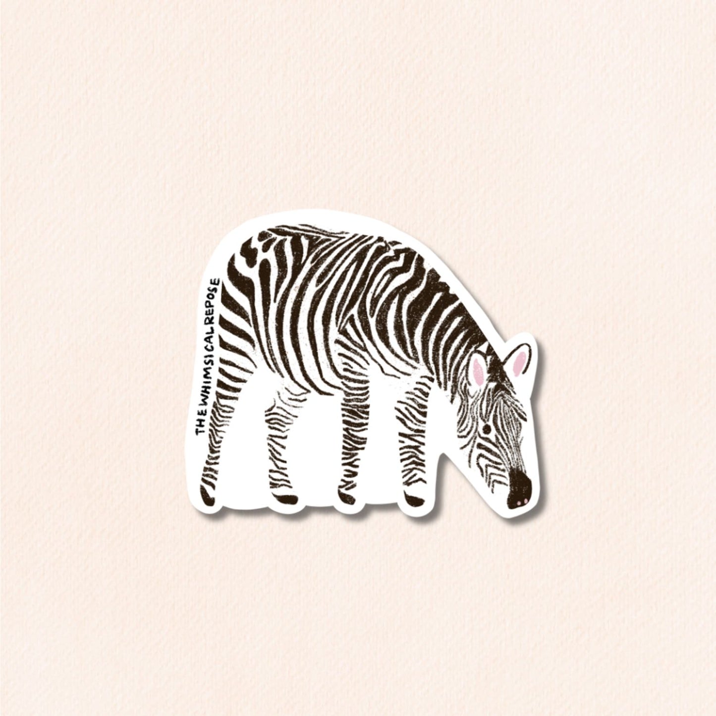 Zebra Vinyl Sticker