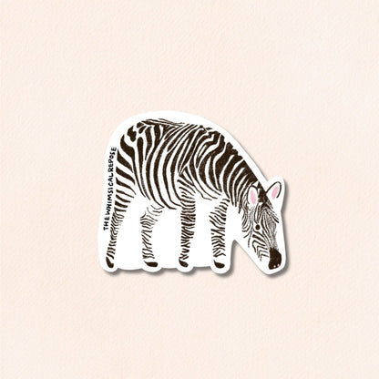 Zebra Vinyl Sticker