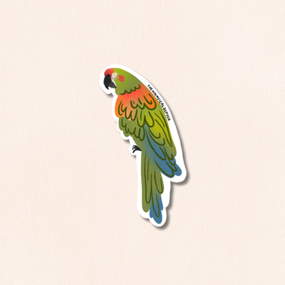 Macaw Vinyl Sticker, 8 Colours