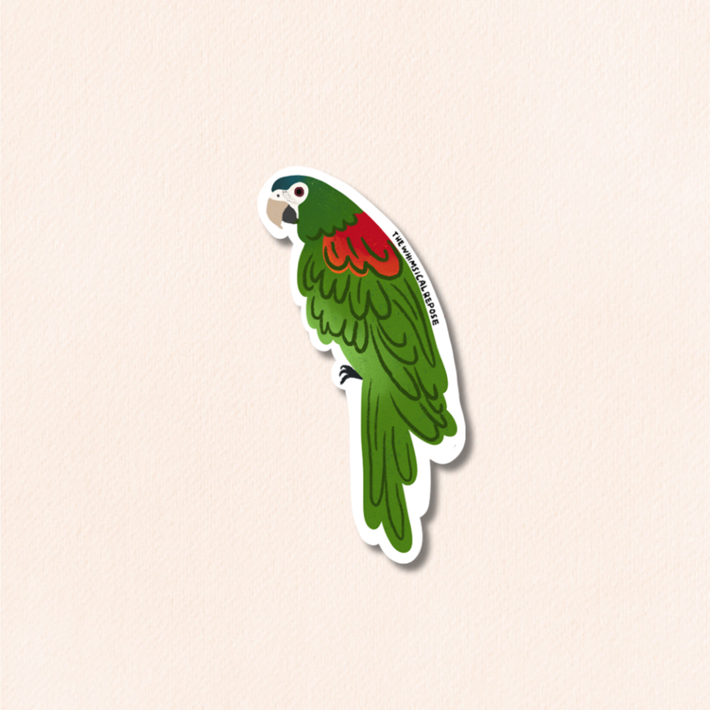 Macaw Vinyl Sticker, 8 Colours
