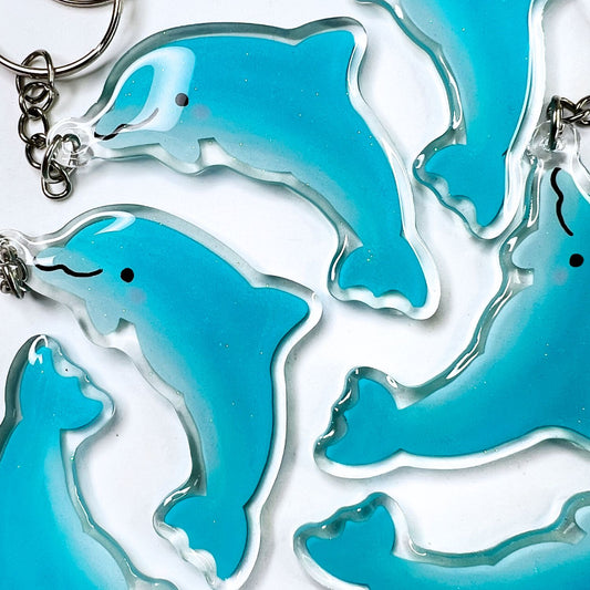 Bottlenose Dolphin Vinyl Keychain