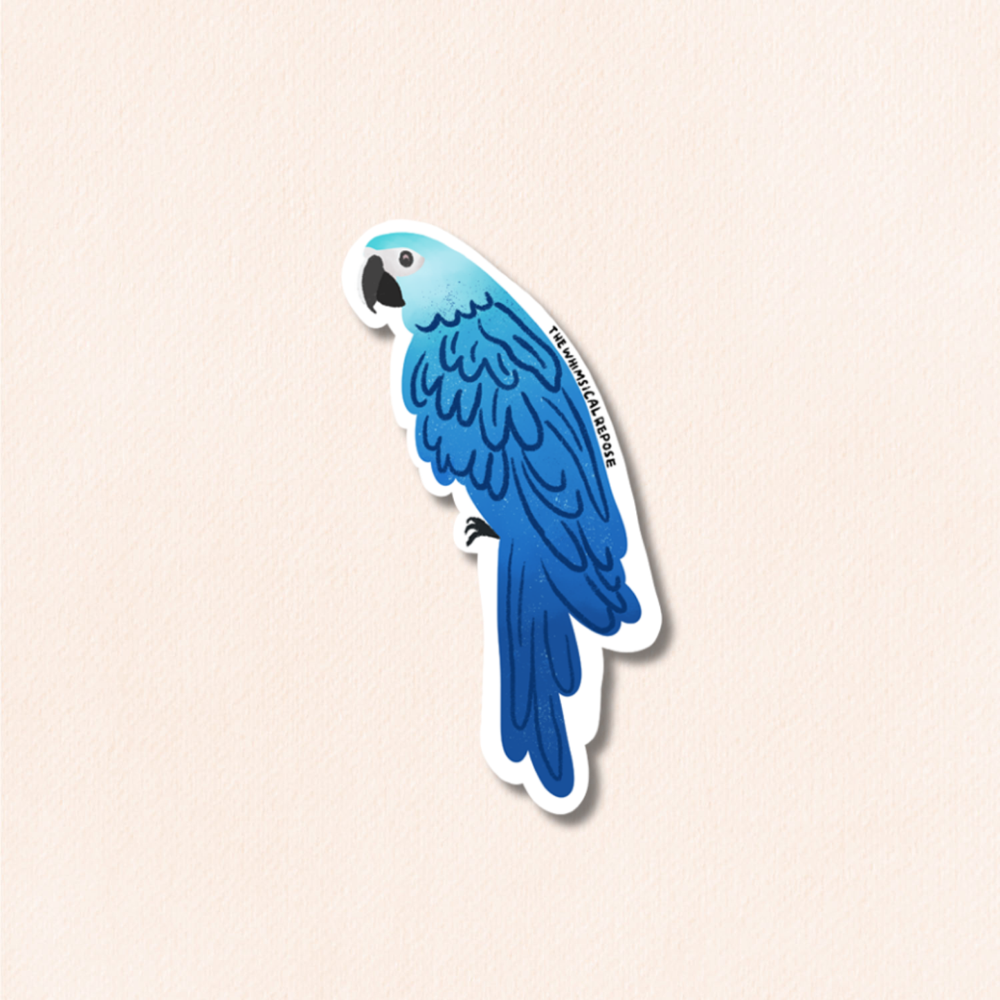 Macaw Vinyl Sticker, 8 Colours