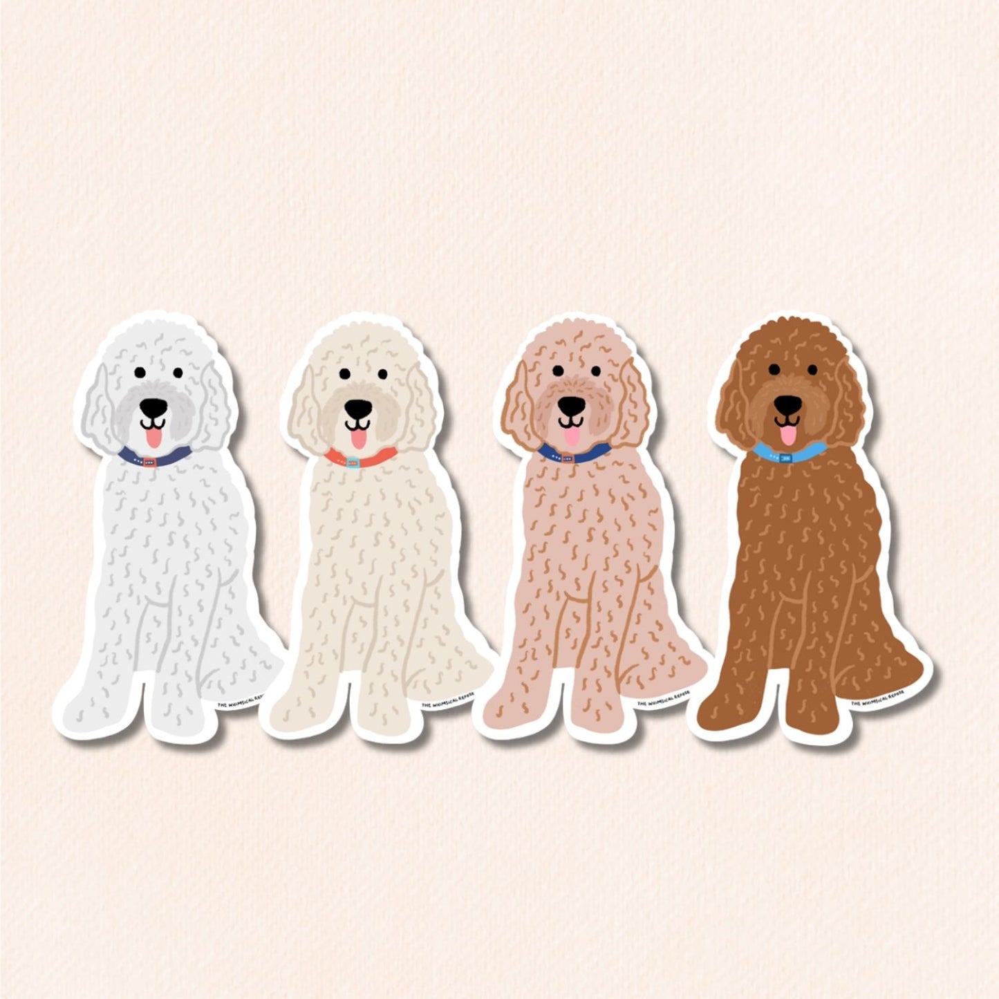 Goldendoodle Vinyl Sticker, 4 Colours