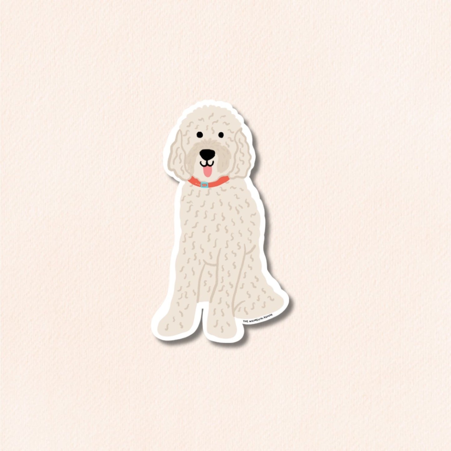 Goldendoodle Vinyl Sticker, 4 Colours
