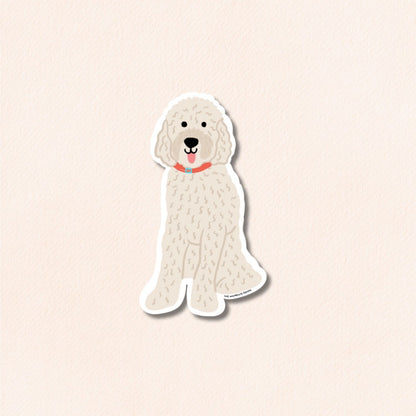 Goldendoodle Vinyl Sticker, 4 Colours