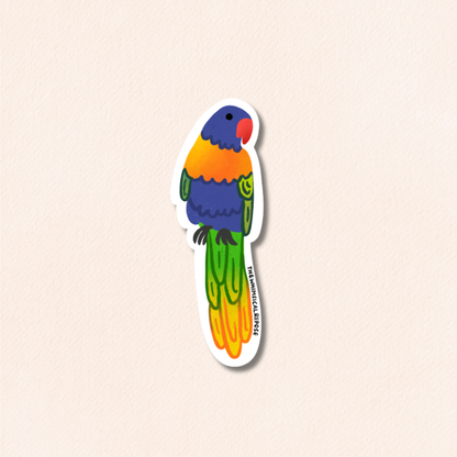 Rainbow Lorikeet Vinyl Sticker