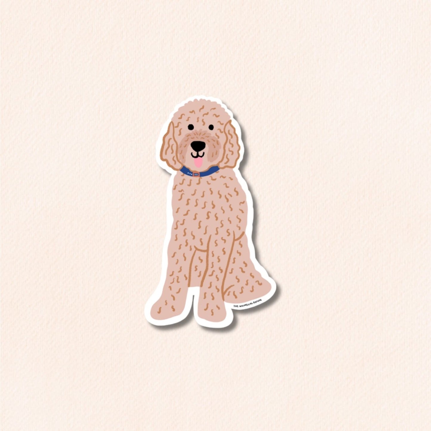 Goldendoodle Vinyl Sticker, 4 Colours