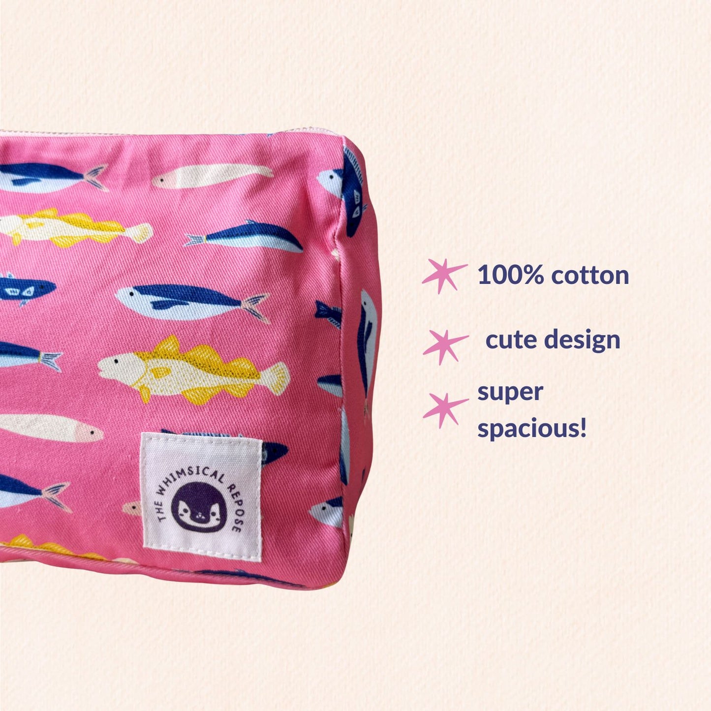 Swimming with the Fishes Zipper Pouch