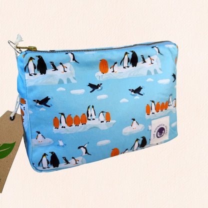 Penguins on Ice Zipper Pouch