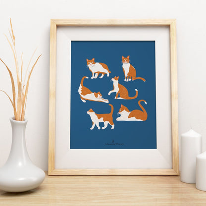 Orange Tabby Cat Art Print