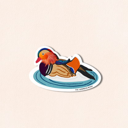 Mandarin Duck Acrylic Sticker
