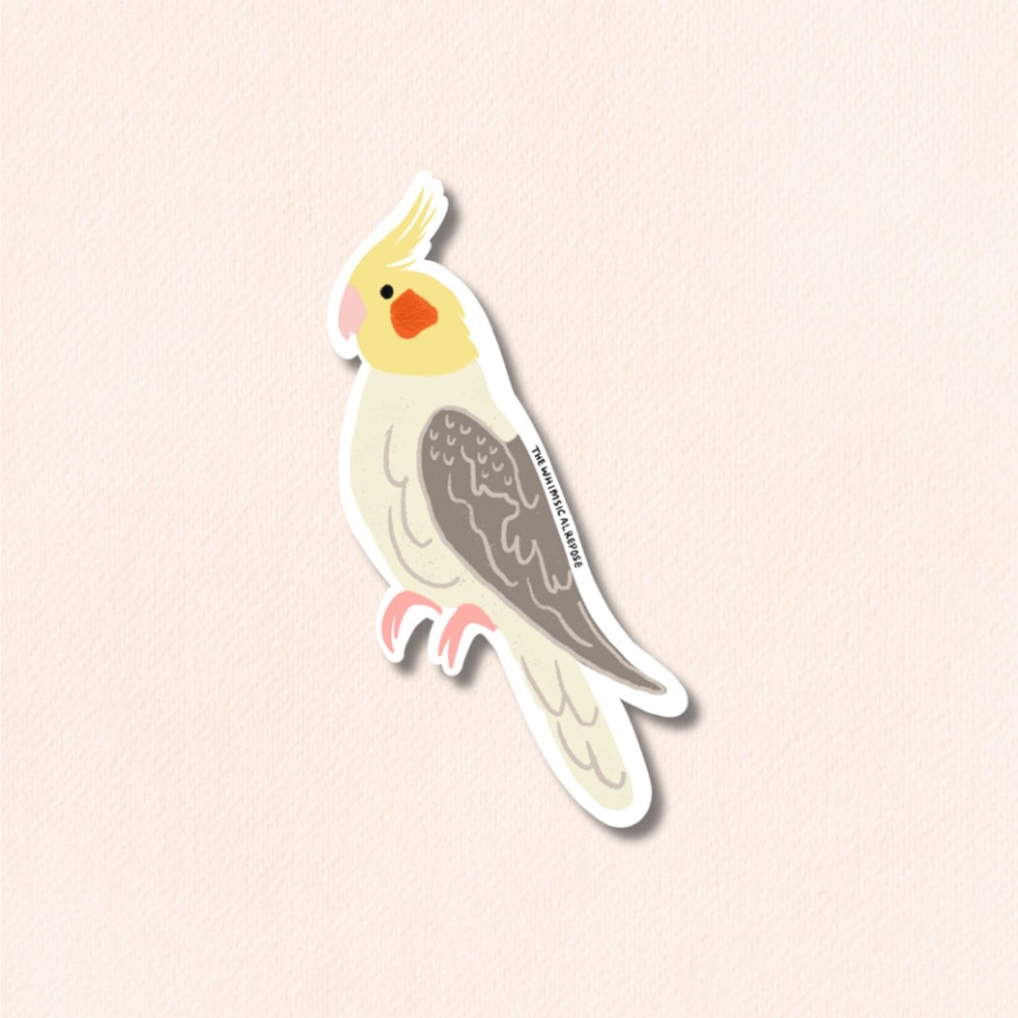 Cockatiel Vinyl Sticker (6 Colours)
