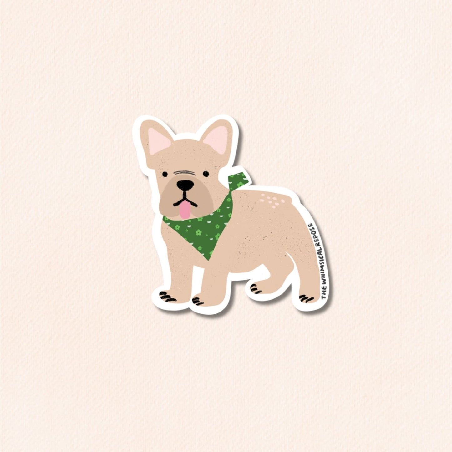 French Bulldog Vinyl Sticker, 6 Colours