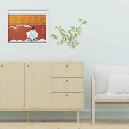 Pudding the Penguin Winter Palace Art Print