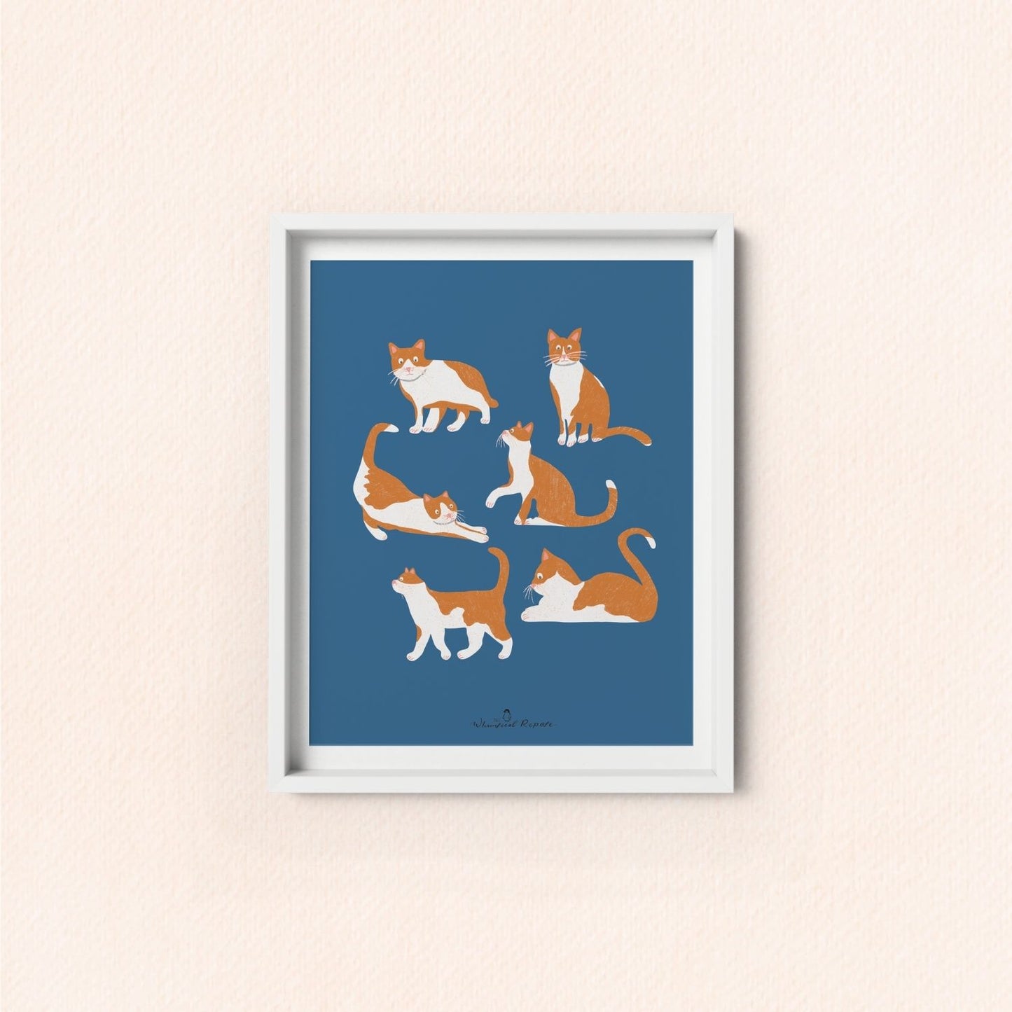 Orange Tabby Cat Art Print
