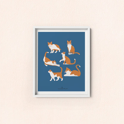 Orange Tabby Cat Art Print