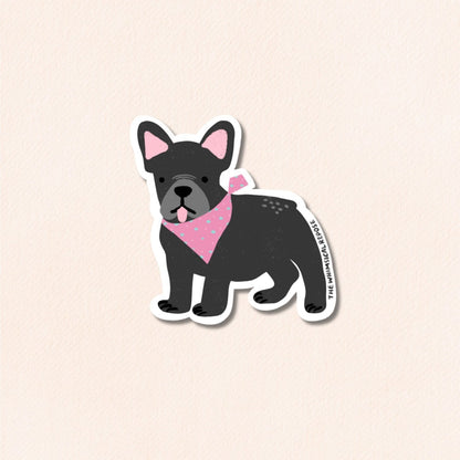 French Bulldog Vinyl Sticker, 6 Colours