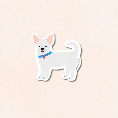 Chihuahua Vinyl Sticker, 5 Colours