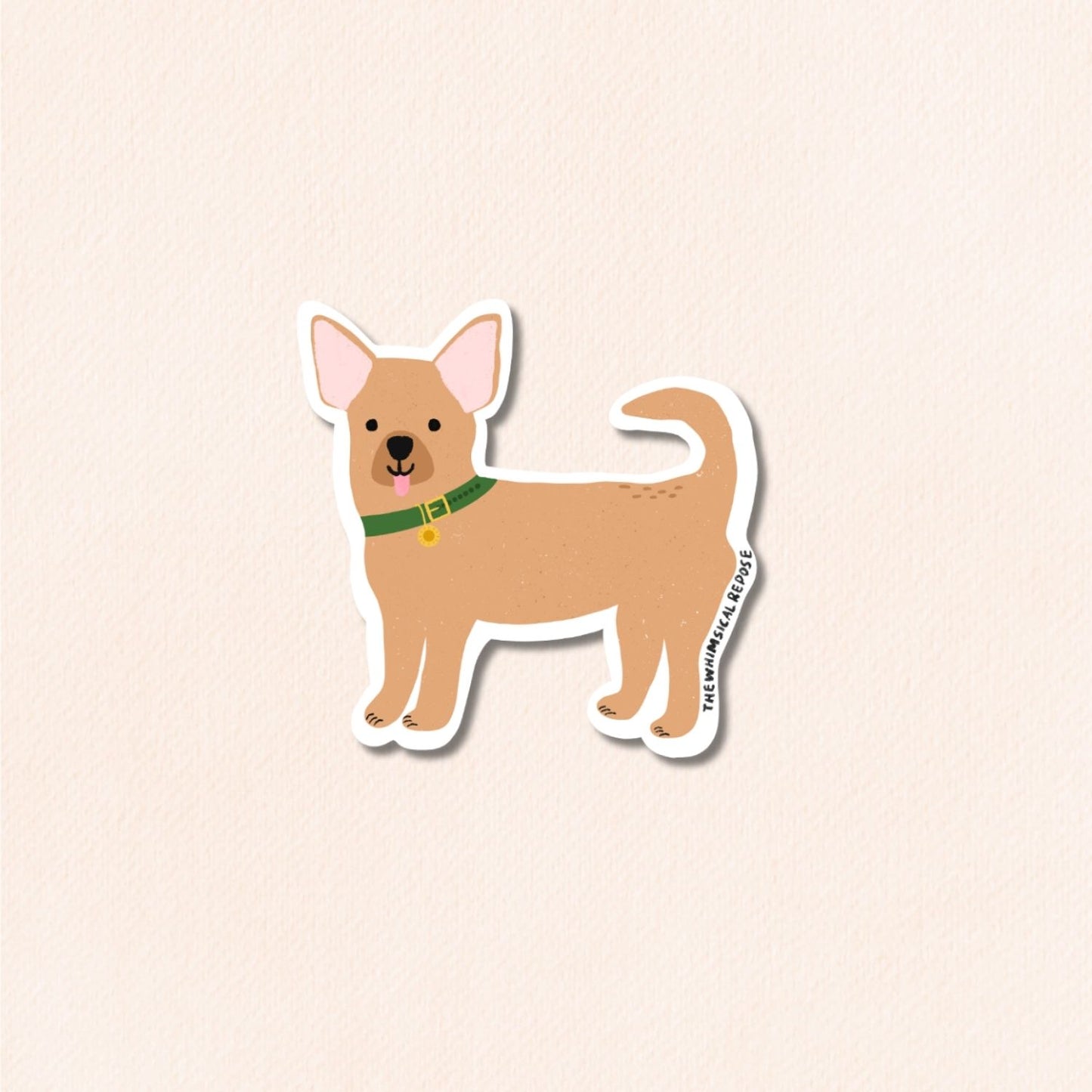 Chihuahua Vinyl Sticker, 5 Colours