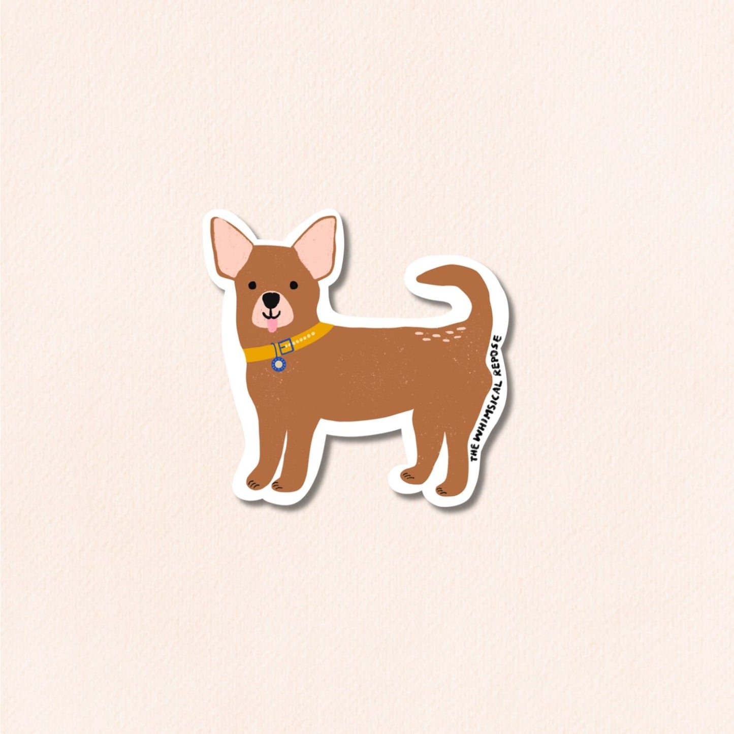 Chihuahua Vinyl Sticker, 5 Colours
