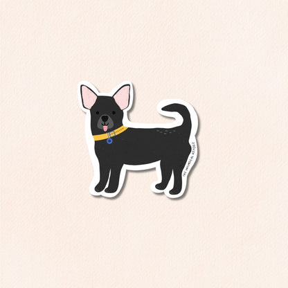 Chihuahua Vinyl Sticker, 5 Colours