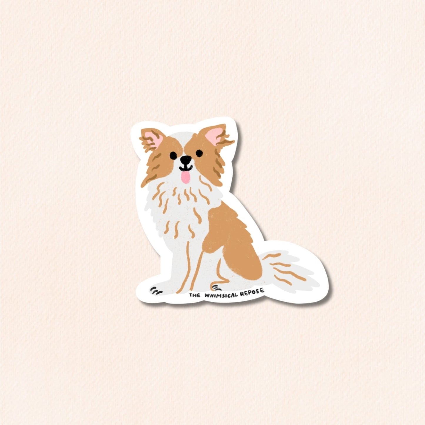 Chihuahua (Long Haired) Sticker, 4 Colours