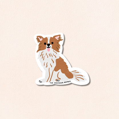 Chihuahua (Long Haired) Sticker, 4 Colours