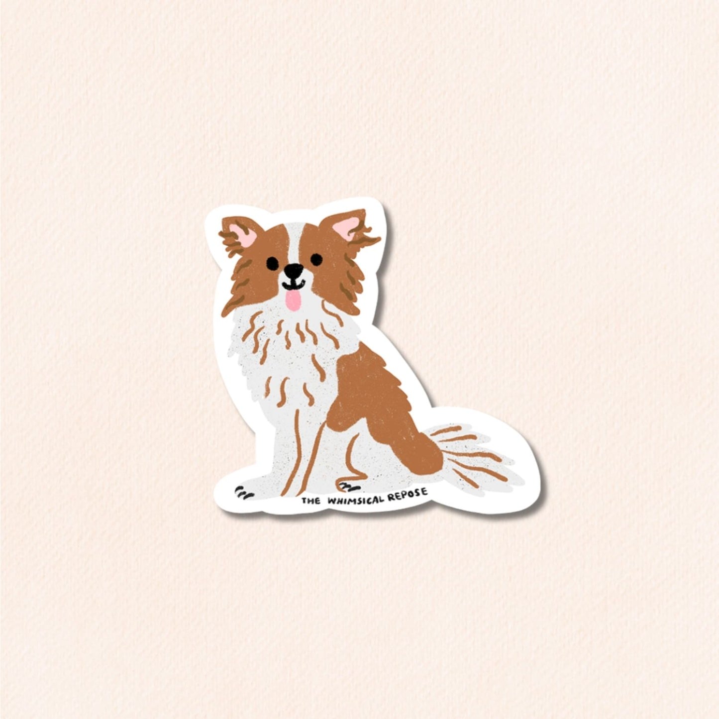 Chihuahua (Long Haired) Sticker, 4 Colours