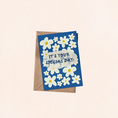 It's Your Special Day (Blue) Greeting Card