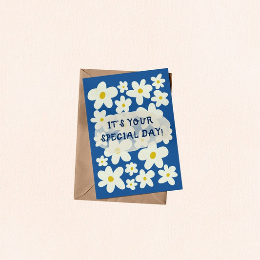 It's Your Special Day (Blue) Greeting Card