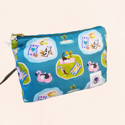 An Island Meowliday Zipper Pouch