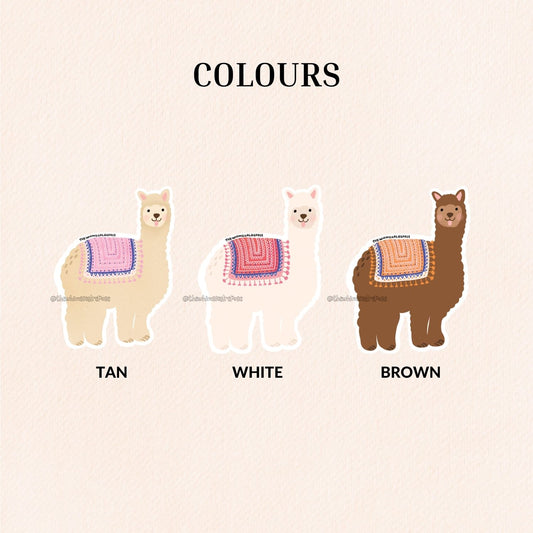Alpaca Vinyl Sticker (3 Colours)