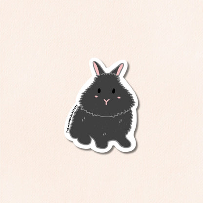 Lionhead Rabbit Vinyl Sticker, 8 Colours