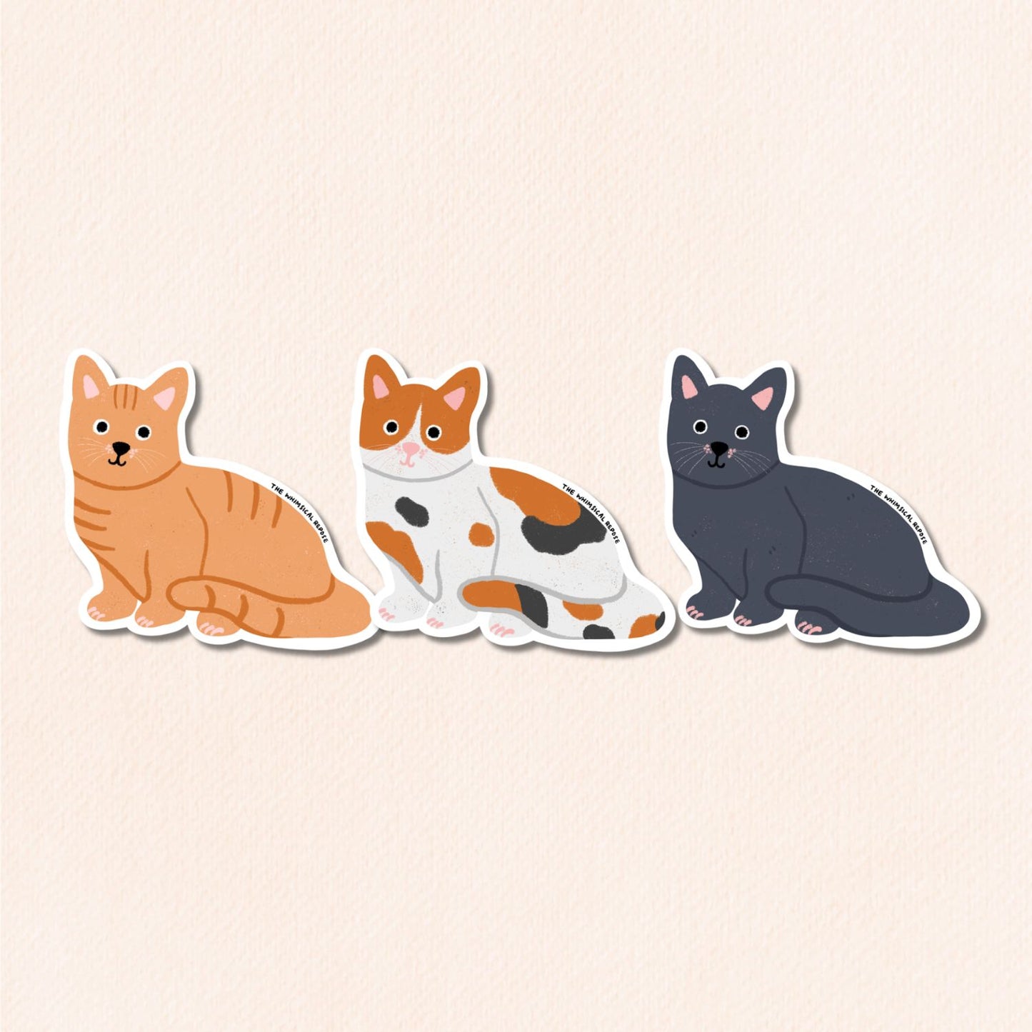 Munchkin Cat Vinyl Sticker, 3 Colours