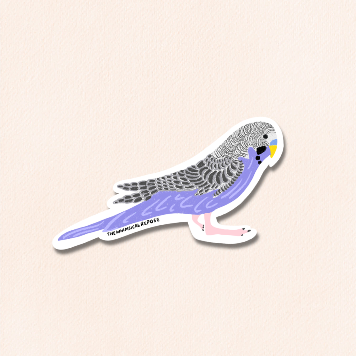 Budgies Vinyl Sticker, 6 Colours
