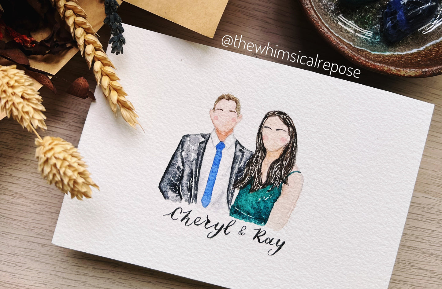 Custom Watercolour Mini Portrait