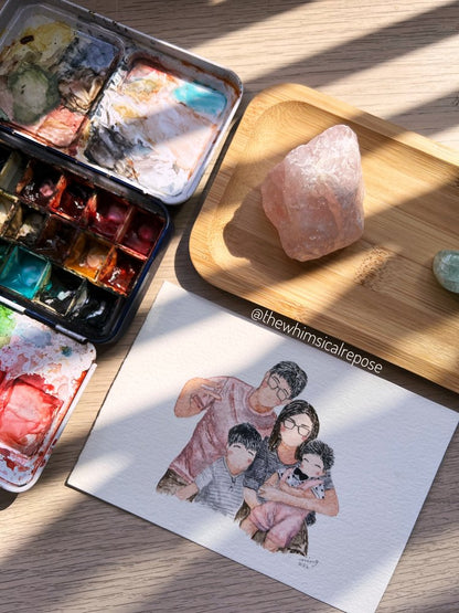 Custom Watercolour Mini Portrait