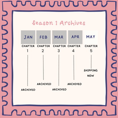 Pudding’s Penguin Post™ Season 1:  A Monthly Collectible Story