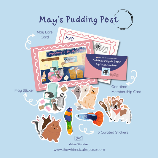 Pudding’s Penguin Post™ Season 1:  A Monthly Collectible Story