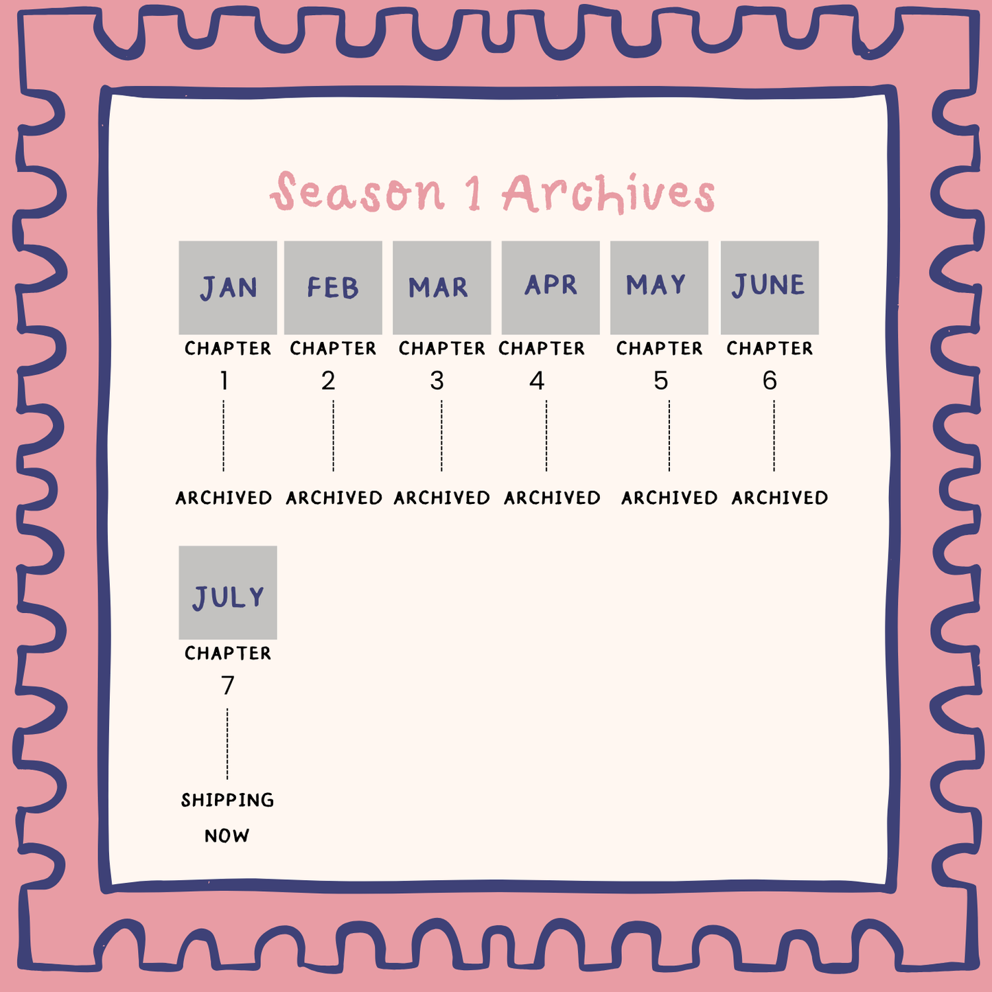 Pudding’s Penguin Post™ Season 1:  A Monthly Collectible Story