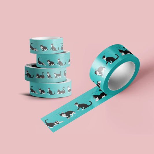 Tuxedo Cat Washi Tape