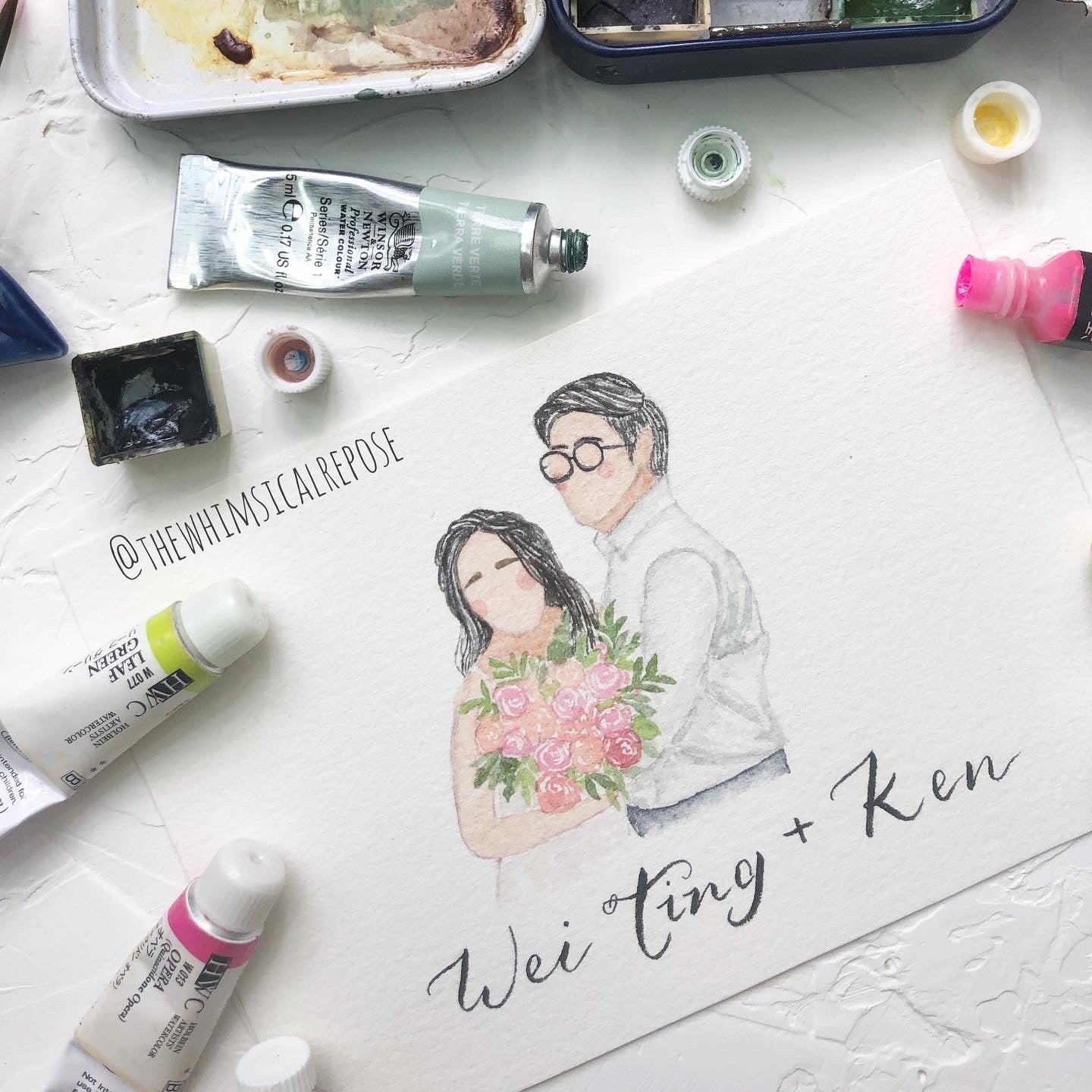 Custom Watercolour Mini Portrait