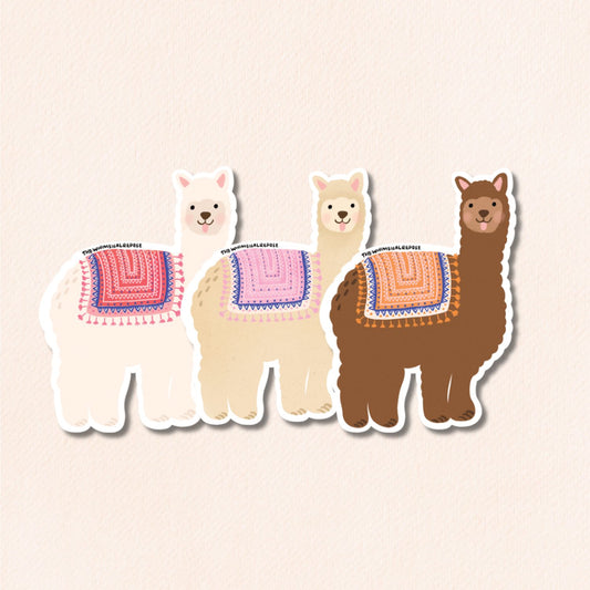 Alpaca Vinyl Sticker (3 Colours)