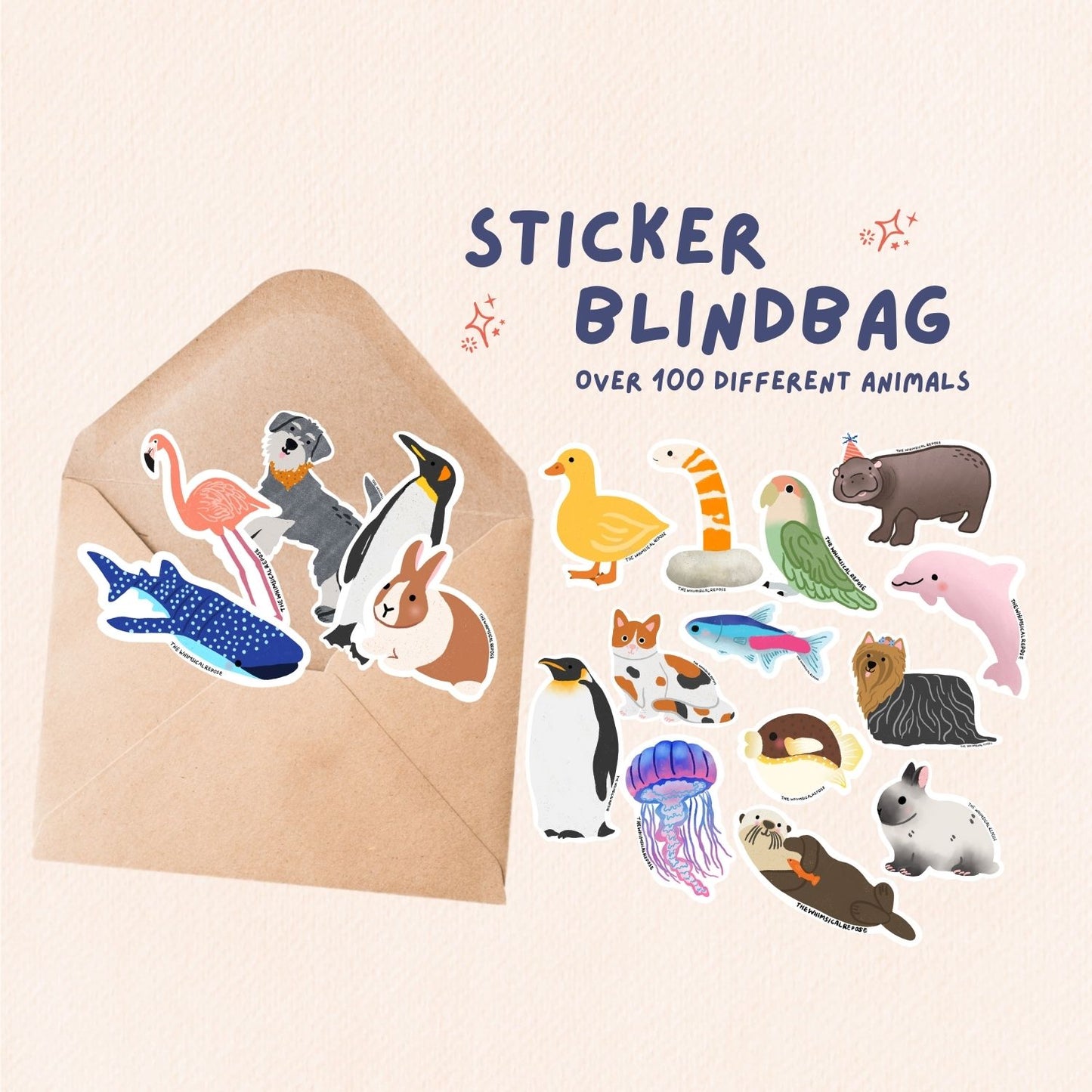 Tiny Zoo Surprise Blind Bag Stickers
