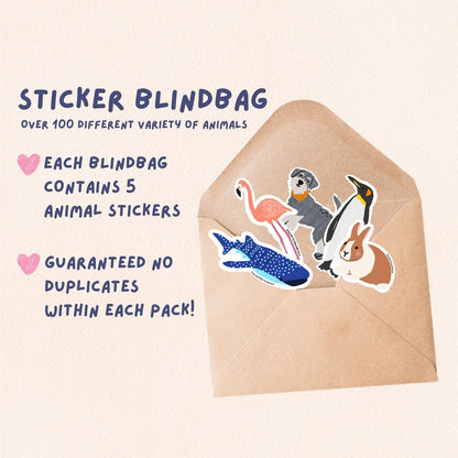 Tiny Zoo Surprise Blind Bag Stickers